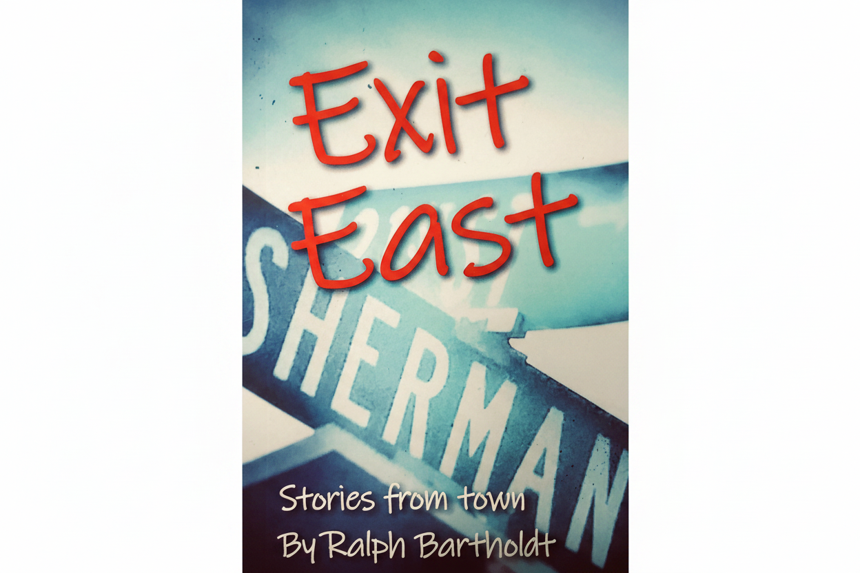 Cover of Exit East Sherman: Stories from Town, literary short fiction set in a North Idaho community